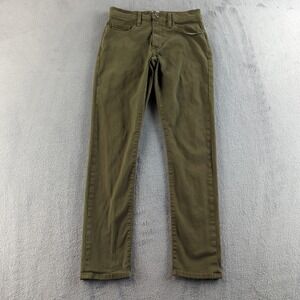 Flint and Tinder 365 Pants Mens 28x31 Olive Green Slim Fit Chino 365 USA Denim